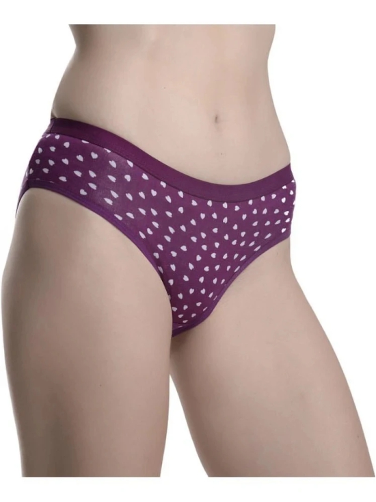 ICONIC ME Multicolor Cotton Printed Womens Briefs ( Pack of 6 ) - None