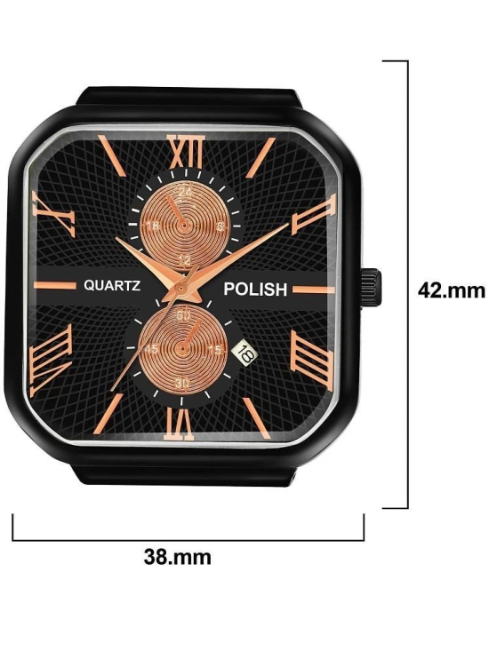 Hala Black Silicon Analog Mens Watch