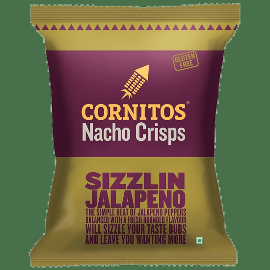 Cornitos Sizzlin Jalapeno Nacho Chips, 150 G Pouch