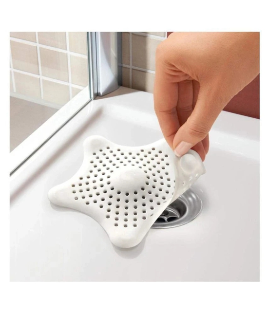 Jetudoo Star Shaped Sink Filter Drain Strainers for Basin Multi-Colour Silicone Sink Squeegee