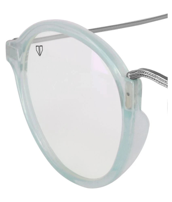 Walrus White Round Sunglasses ( WS-GFY-010407 ) - Medium