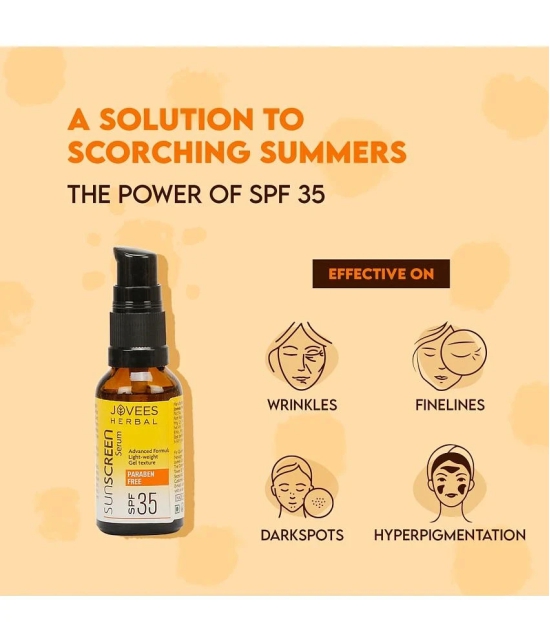 Jovees Herbal Sunscreen Face Serum SPF 35 For Oily Skin 30ml (Pack of 2)