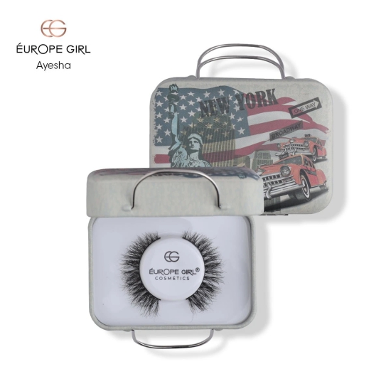 Clear Band Fluffy 3D Mink False Eyelashes-Ayesha