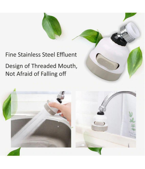 Tapixaa Flexible Kitchen Tap Head 360 degree Rotatable PVC Movable Sink Faucet for Bathroom and Kitchen