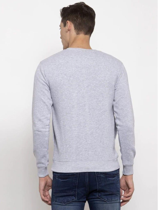 Rodamo  Men Grey Solid Sweatshirt