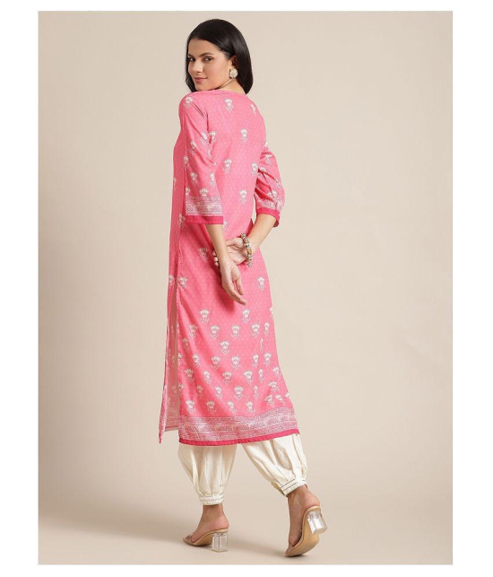 KSUT Pink Viscose Straight Kurti - Single - M