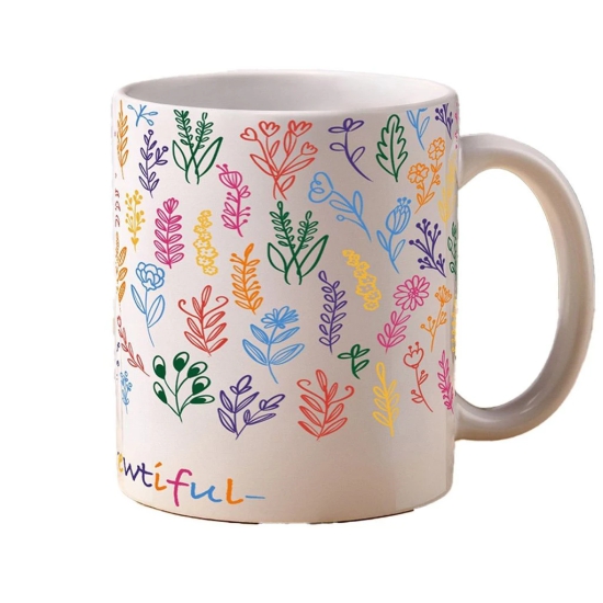 Blooming Coffee Mug: Life is Brewtiful