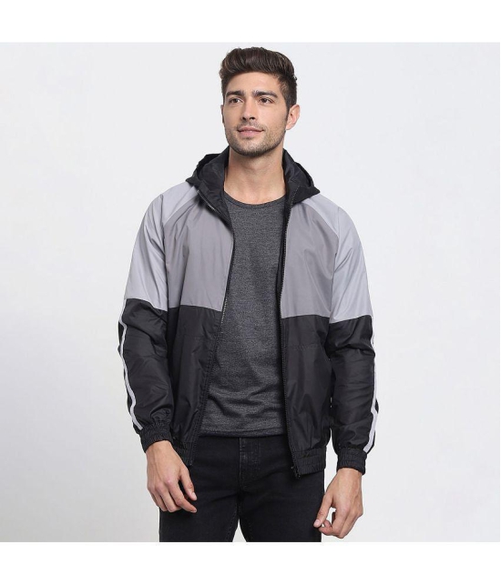 Bewakoof - Black Polyester Regular Fit Mens Windcheater Jacket ( Pack of 1 ) - None