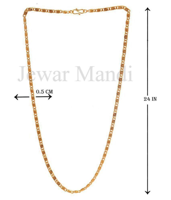 Jewar Mandi - Gold Plated Chain ( Pack of 1 ) - Golden