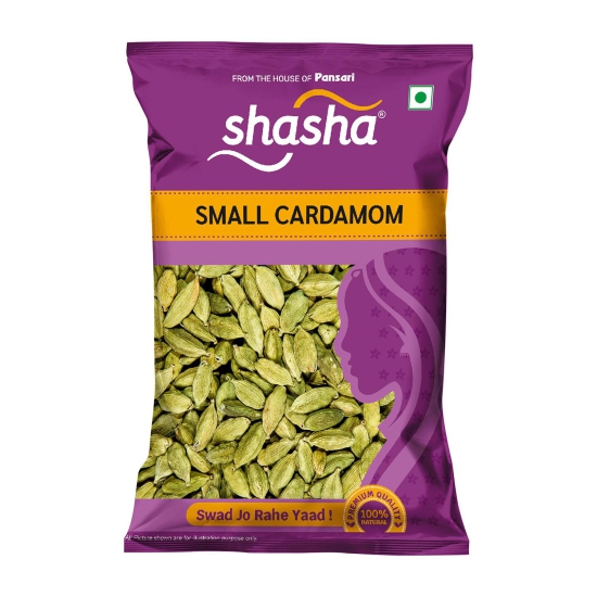 SHASHA - WHOLE ELACHI SMALL 50G  (FROM THE HOUSE OF PANSARI)