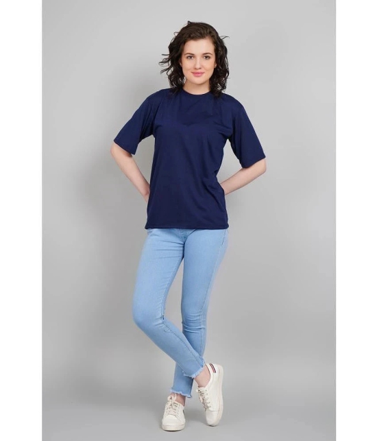 AKTIF Blue Cotton Womens T-Shirt ( Pack of 1 ) - None