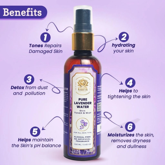 Kaaya Natural Pure Lavender Water Toner & Mist