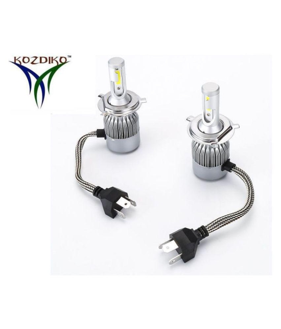 Kozdiko Bike C6 LED All in One Light Bulb 50W LED Car Headlight Conversion Kit for Cars 6000K (White) For Honda CB Shine