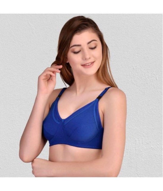 Zourt - Multicolor Cotton Solid Women's Maternity Bra ( Pack of 3 ) - 30B