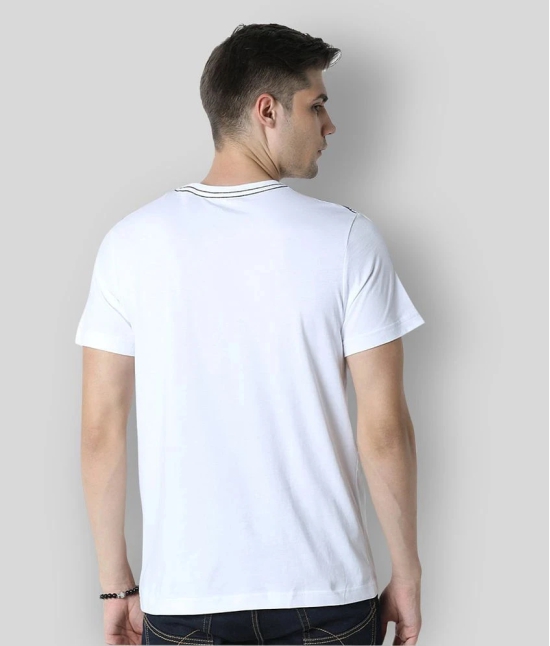 Huetrap - White Cotton Regular Fit Mens T-Shirt ( Pack of 1 ) - None