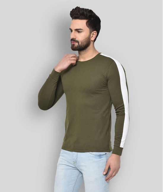 Glito - Green Cotton Blend Regular Fit Mens T-Shirt ( Pack of 1 ) - None