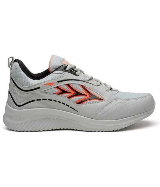 ASIAN PLATINUM-03 Light Grey Mens Sports Running Shoes - None