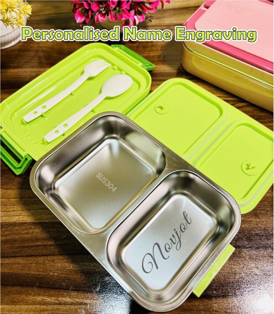 Morning Meal Bento (100% Leakproof)-Without Personalised Name Engraving / Blue