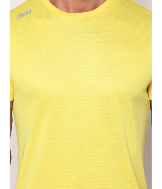 Dida Sportswear Yellow Polyester Regular Fit Mens Sports T-Shirt ( Pack of 1 ) - None