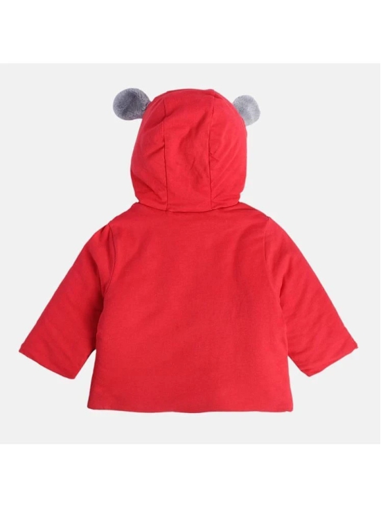 Miniklub Baby Boys Hooded Long Sleeve Knit Jacket (Red Color) - None