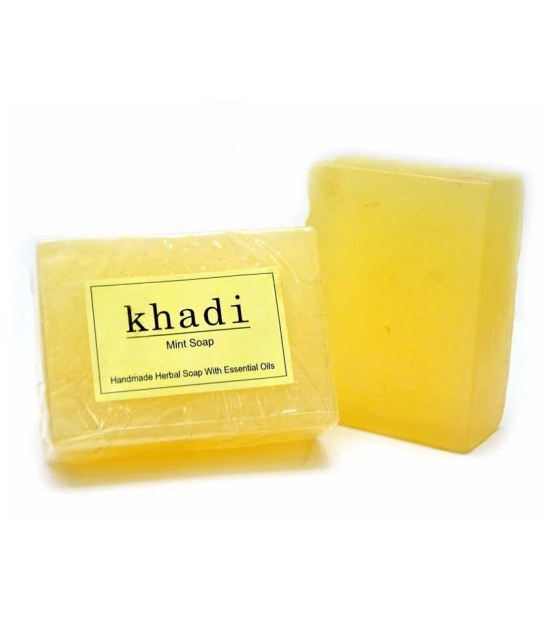 Khadi Herbals Mint Soap 375 gm Pack of 3