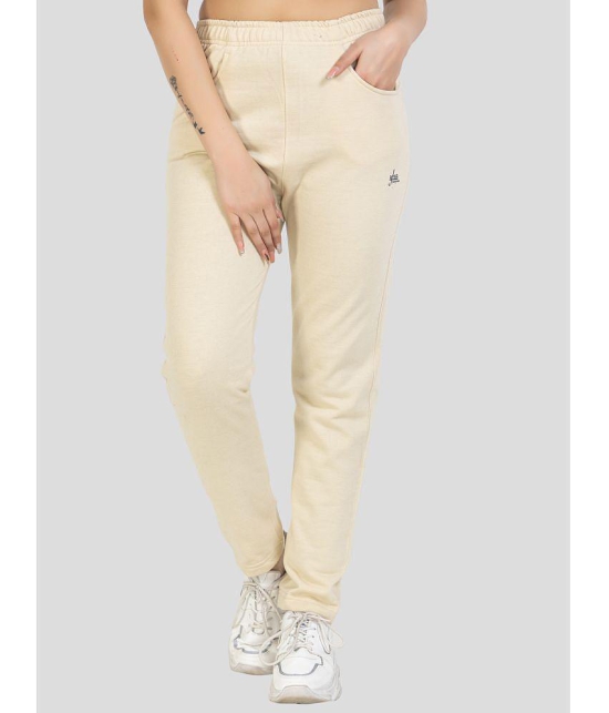 YHA Beige Fleece Womens Running Trackpants ( Pack of 1 ) - None