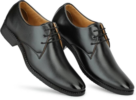 WUGO::Latest Gorgeous Men Formal Shoes|Black Derby Shoes|Office Shoes For Mens & Boys (Free Home Delivery)