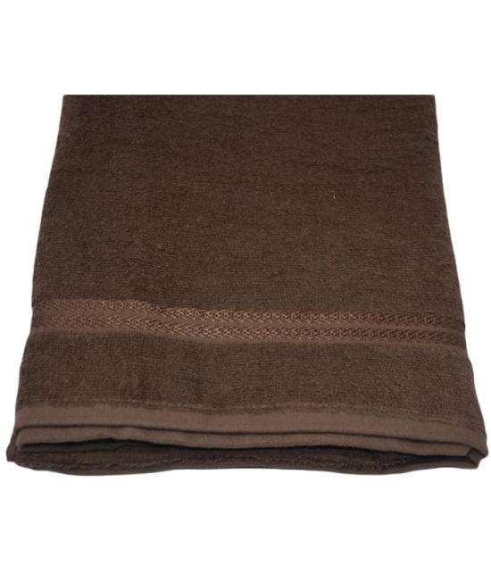 Gahoifab Single Cotton Bath Towel Brown - Brown