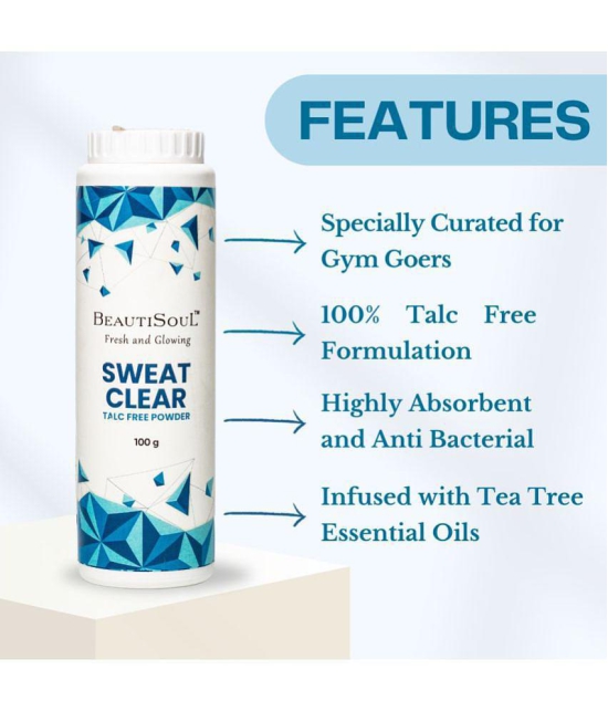 Beautisoul Sweat Clear Talc Free Powder Talc 100 gm