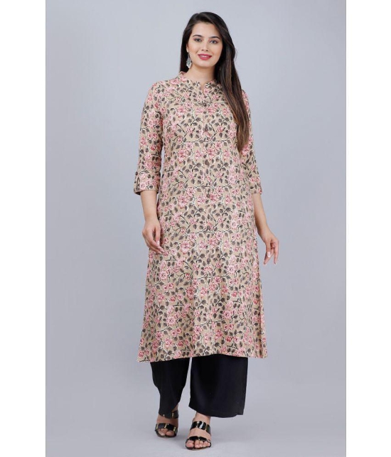 MAUKA - Peach Straight Rayon Women''s Stitched Salwar Suit ( Pack of 1 ) - None