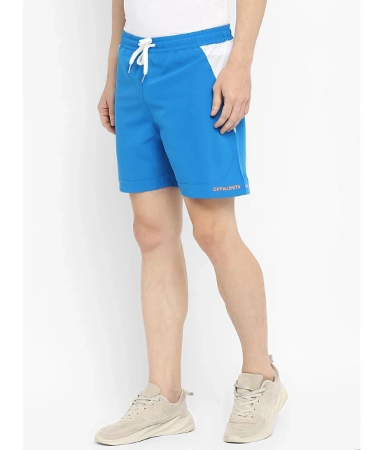 OFF LIMITS - Blue Polyester Mens Running Shorts ( Pack of 1 ) - None