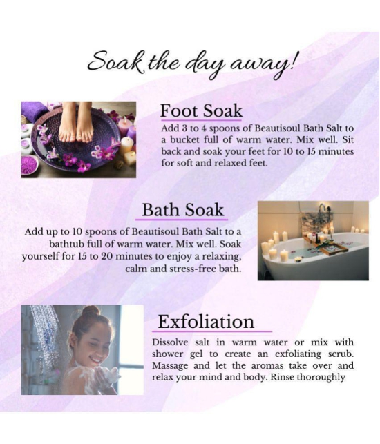 Beautisoul Crystal Bath/Foot soak 300 g Pack of 3