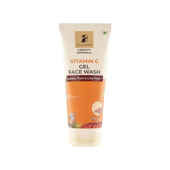 Pilgrim Australian Vitamin C Gel Face Wash for for dry/ radiant/ glowing skin with Kakadu Plum & Lime Pearl? | Women & Men | 100 ml