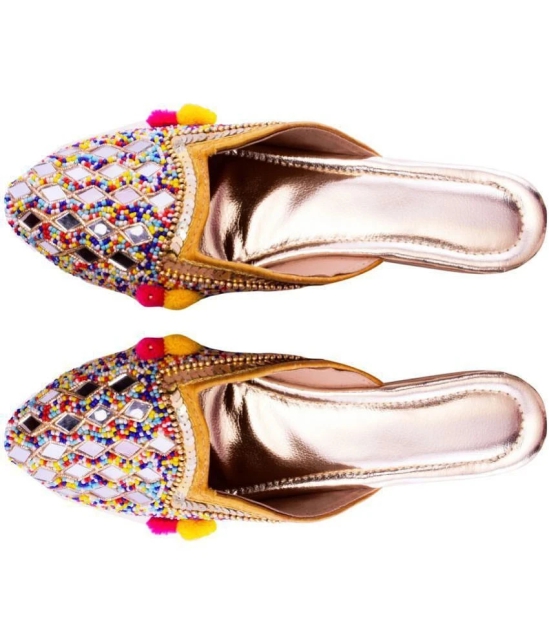 Apratim Multi Color Ethnic Footwear - None