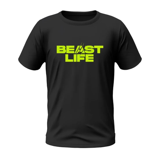 BeastLife Essential Tee: Classic Comfort, Unleashed Performance.-M