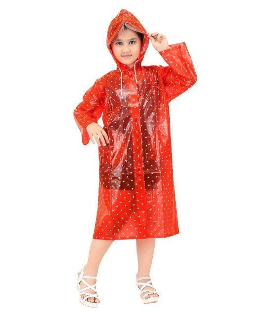 Goodluck Girls Dotted Pattern Raincoat Full Sleeve - 6 Years