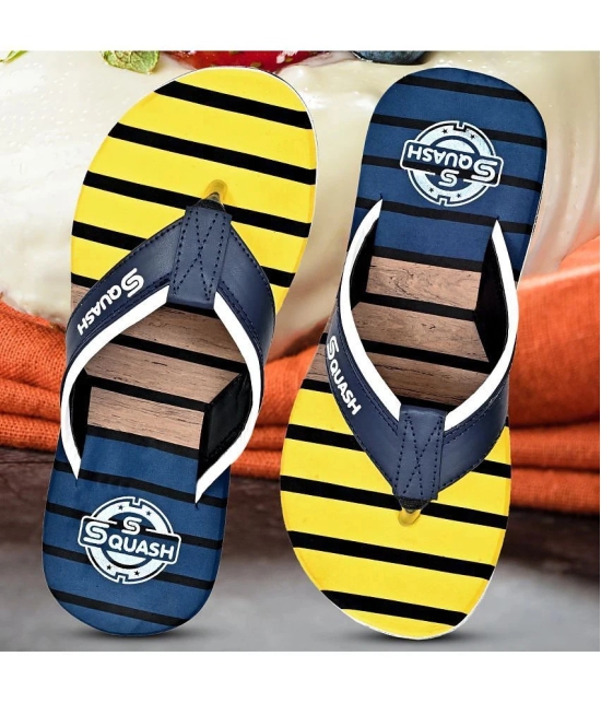 Squash - Yellow Mens Thong Flip Flop - None