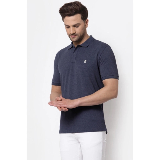 Red Tape Men's Grey Melange Polo Neck T-Shirt