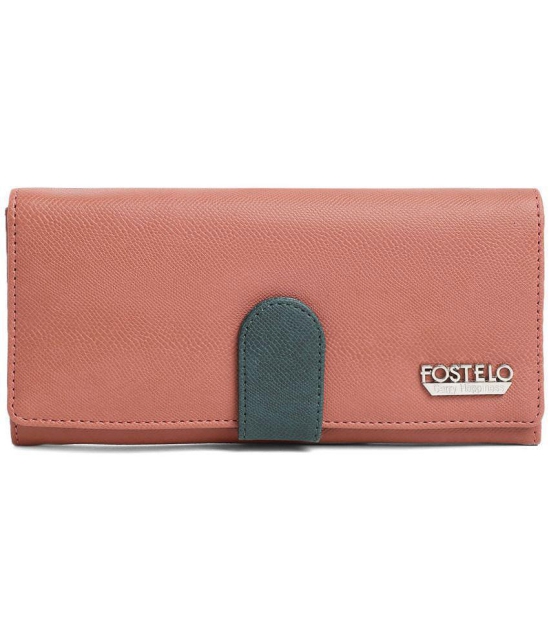 Fostelo - Rose Gold Faux Leather Purse - Rose Gold