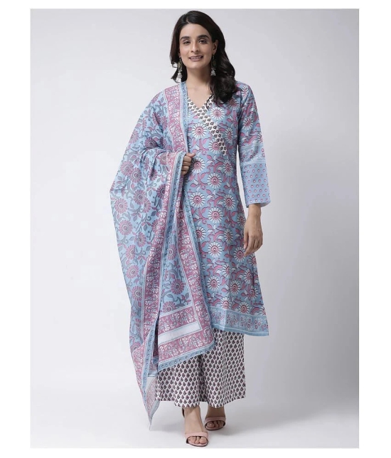 Hangup Blue Chanderi Dupatta