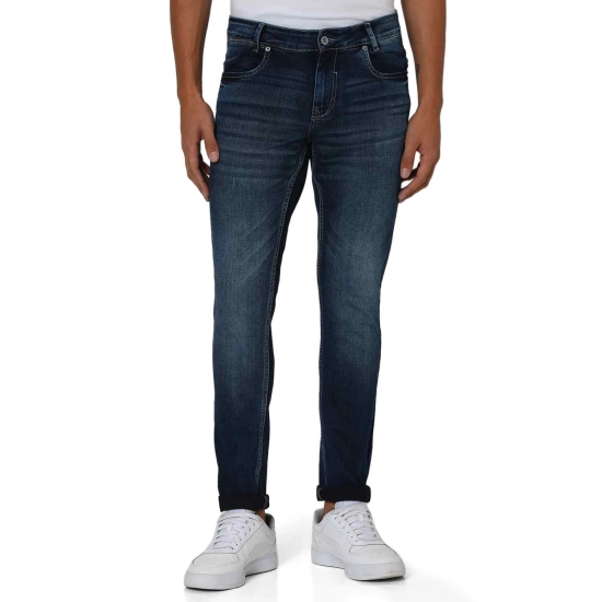 Dark Indigo Blue Skinny Fit Originals Stretch Jeans