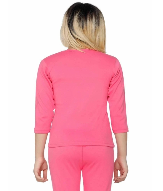 Bodycare Girls Thermal Sets Round Neck Full Sleeves Pack Of 1-Fuchsia - None