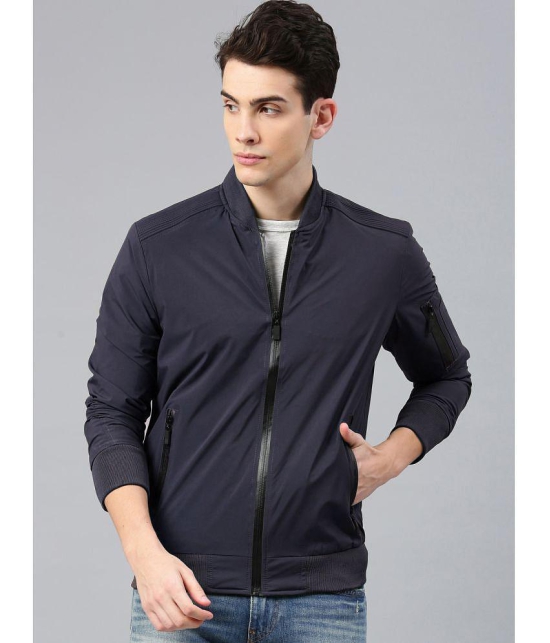 ADORATE Polyester Mens Casual Jacket - Navy ( Pack of 1 ) - None