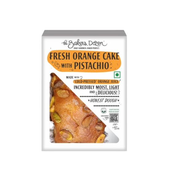 The Bakers Dozen Tbd Fresh Orange Cake Pista 150 G, 1 Pc