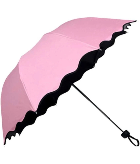 RAMDEV ENTERPRISE Pink 1 Fold Umbrella - Pink