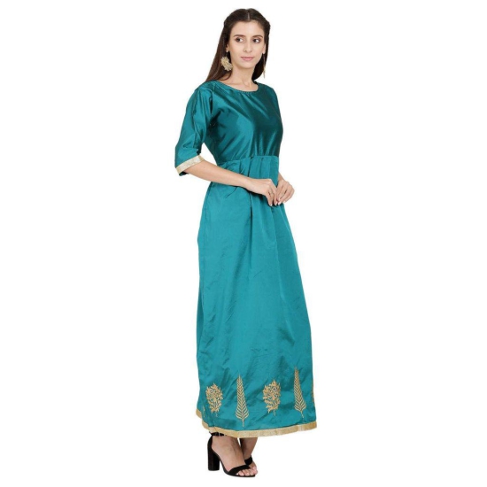 Florence Women's Art Silk Wrap Kurtas Dress Material