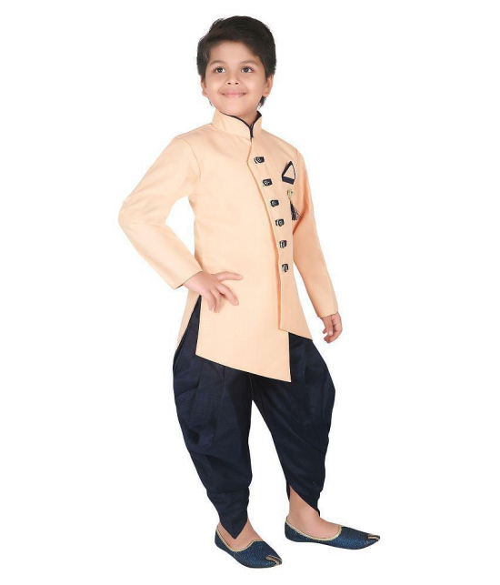 Ahhaaaa Ethnic Wear Sherwani/Indo Western With Dhoti Pant For Kids and Boys - None