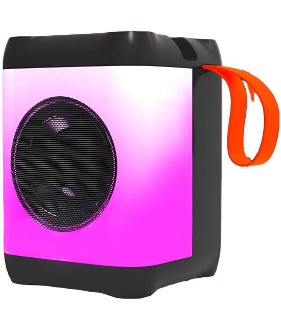 VEhop RGb Disco Light 8 W Bluetooth Speaker Bluetooth V 5.1 with USB,SD card Slot,Call function Playback Time 8 hrs Black - Black