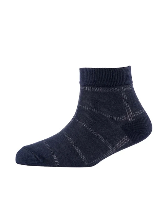 Men Pack Of 2 Patterned Cotton Ankle Length Socks