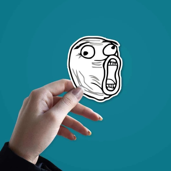 The meme face Sticker